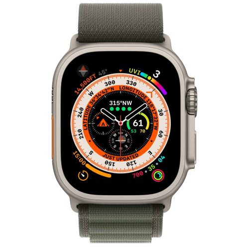 Titanium Case with Green Alpine Loop 2