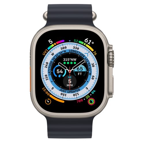 Titanium Case with Midnight Ocean Band 3
