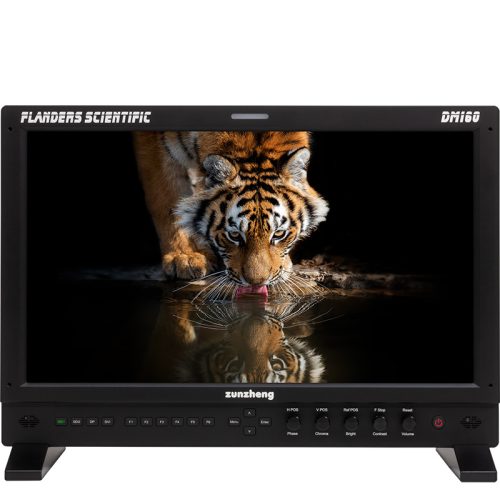 FLANDERS SCIENTIFIC 16 INCH 10 BIT RGB OLED. 3GDUAL LINKHDSD SDI DP DVI I INPUTS. INCLUDES REMOVABLE DESKTOP FEET DUAL INPUT DISPLAY CFE3 2ND SCREEN MONITOR OUTPUTS DM160 Hiapple 9
