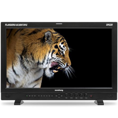 FLANDERS SCIENTIFIC 22 INCH 10 BIT RGB OLED. 3GDUAL LINKHDSD SDI DP DVI I INPUTS. INCLUDES REMOVABLE DESKTOP FEET DUAL INPUT DISPLAY CFE3 2ND SCREEN MONITOR OUTPUTS DM220 Hiapple 2