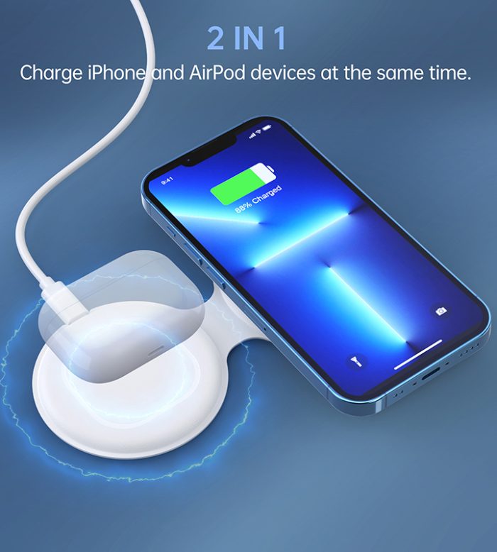CHOETECH MagSafe Magnetic Wireless Charger Stand 2 In 1 Fast Charging Stand 1