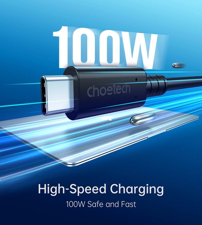 CHOETECH USB C to USB C Cable USB IF Certified 100W USB 4.0 Gen 3 Cable 4