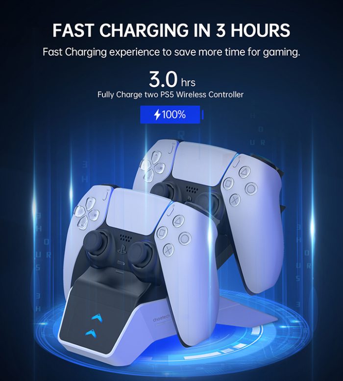 Choetech PS5 Dual Fast Charging Station with Power Adapter GM 02 2