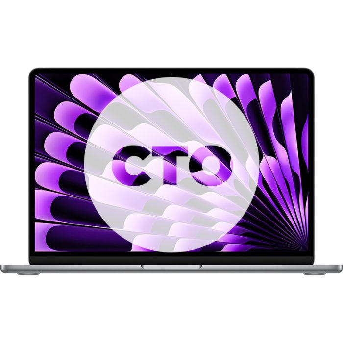 مک بوک ایر 13.6 اینچ 2024 سری M3 کاستوم پردازنده 8core - 10core حافظه رم 16 گیگابایت هارد 2 ترابایت خاکستری Z1B600167