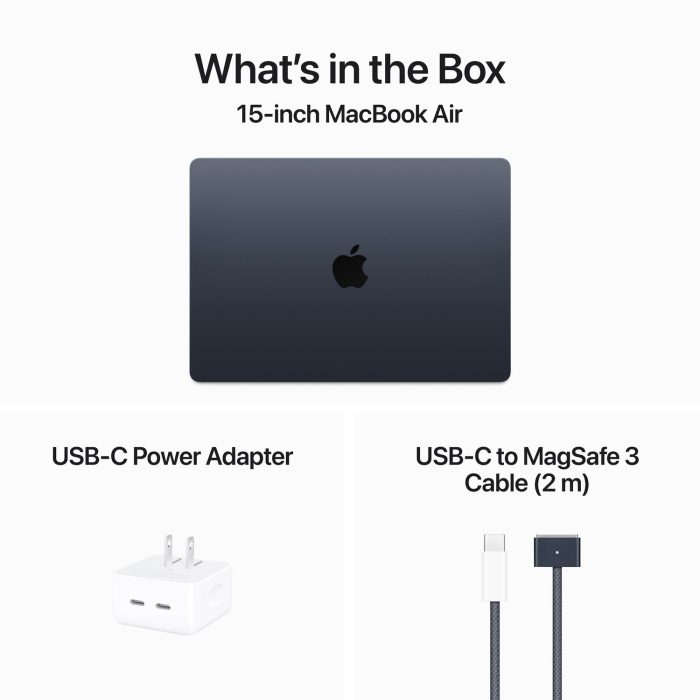 macbook air 15 inch m3 chip series midnight 9
