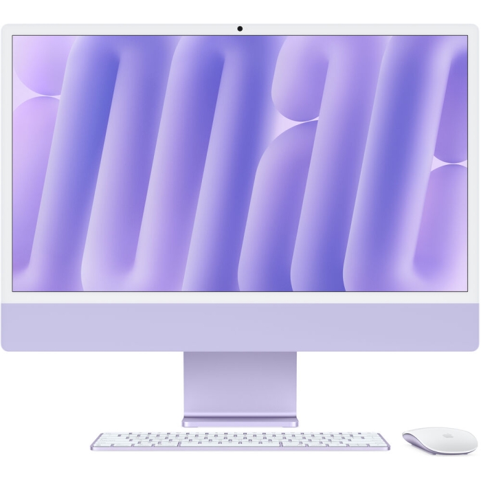 آی‎ مک 24 اینچ M4 پردازنده 10core – 10core حافظه رم 16 گیگابایت ظرفیت 512 گیگابایت SSD بنفش Z1EU0007K