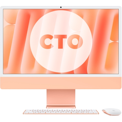 Apple 24 inch iMac with M4 Chip Series Orange Customized Hiapple 17