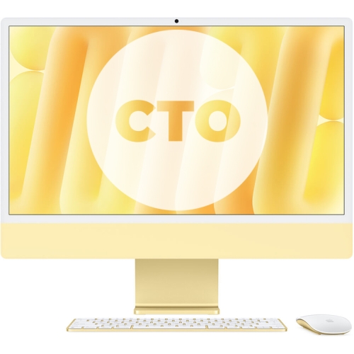 Apple 24 inch iMac with M4 Chip Series Yellow Customized Hiapple 9